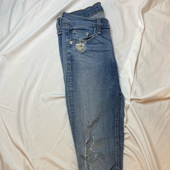 Rag And Bone Skinny Jean Distressed/Ripped Size 25 - Picture 3 of 12